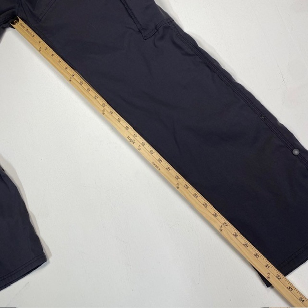 Prana Zion Mens 34x32 Charcoal Gray Hiking Cargo Pants Straight Leg M4ST32116 - Picture 7 of 10